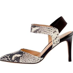 New Women’s Franco Sarto Lima Snake Skin Pump Heels Size 9.5